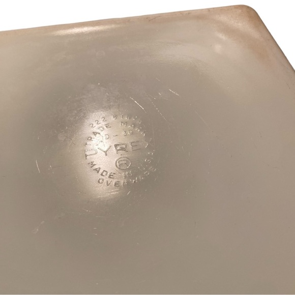 Vintage Pyrex 222 Pink Flamingo 8”x8”x2” Square Casserole Dish Cottagecore MCM - Picture 8 of 15